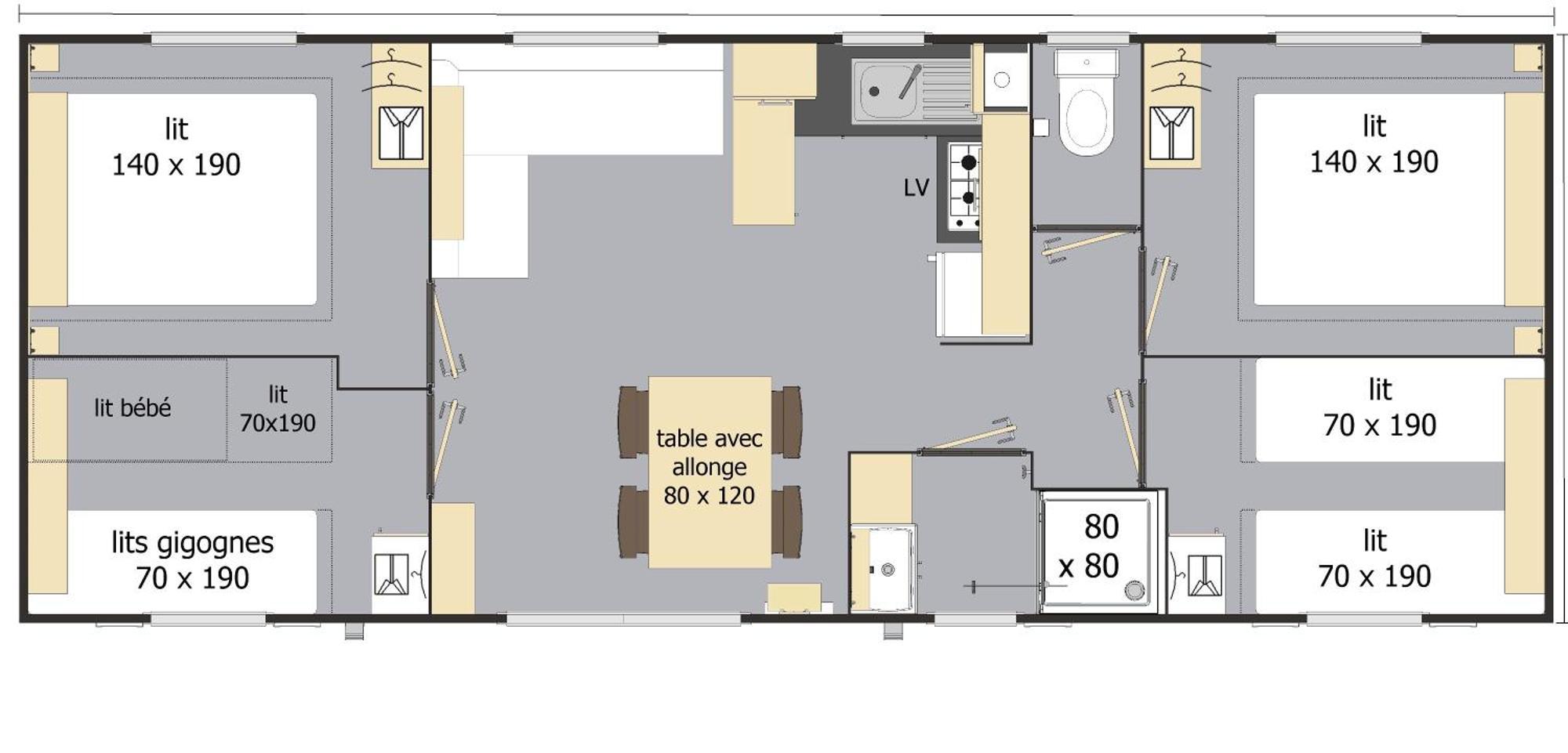 Mobil Home Xxl 4 Chambres - Camping Le Clos Cacheleux Miannay Δωμάτιο φωτογραφία